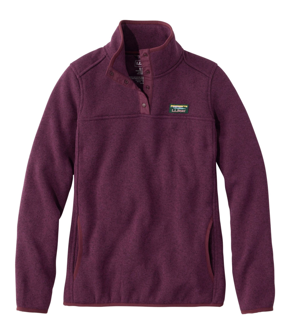 L.L.Bean Women's L.L.Bean Sweater Fleece Pullover Fig