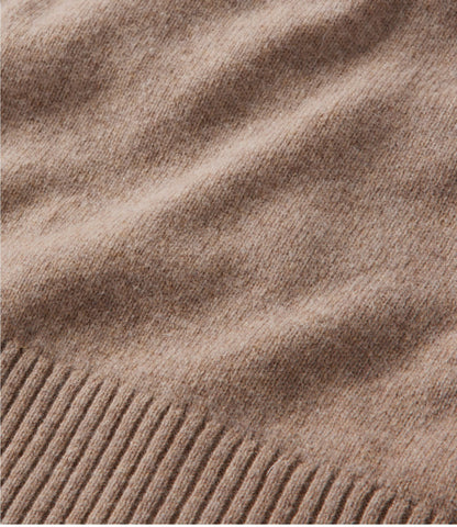 L.L.Bean Women's Signature Camp Merino Wool Sweater, Pullover Taupe Heather