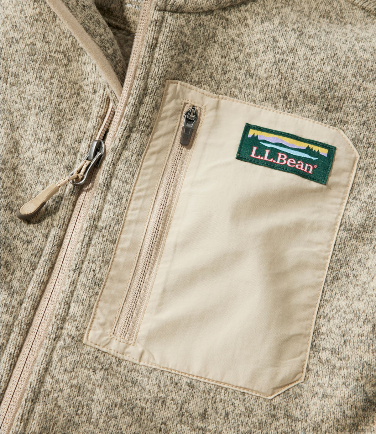 L.L.Bean Women's L.L.Bean Sweater Fleece Long Vest Fig