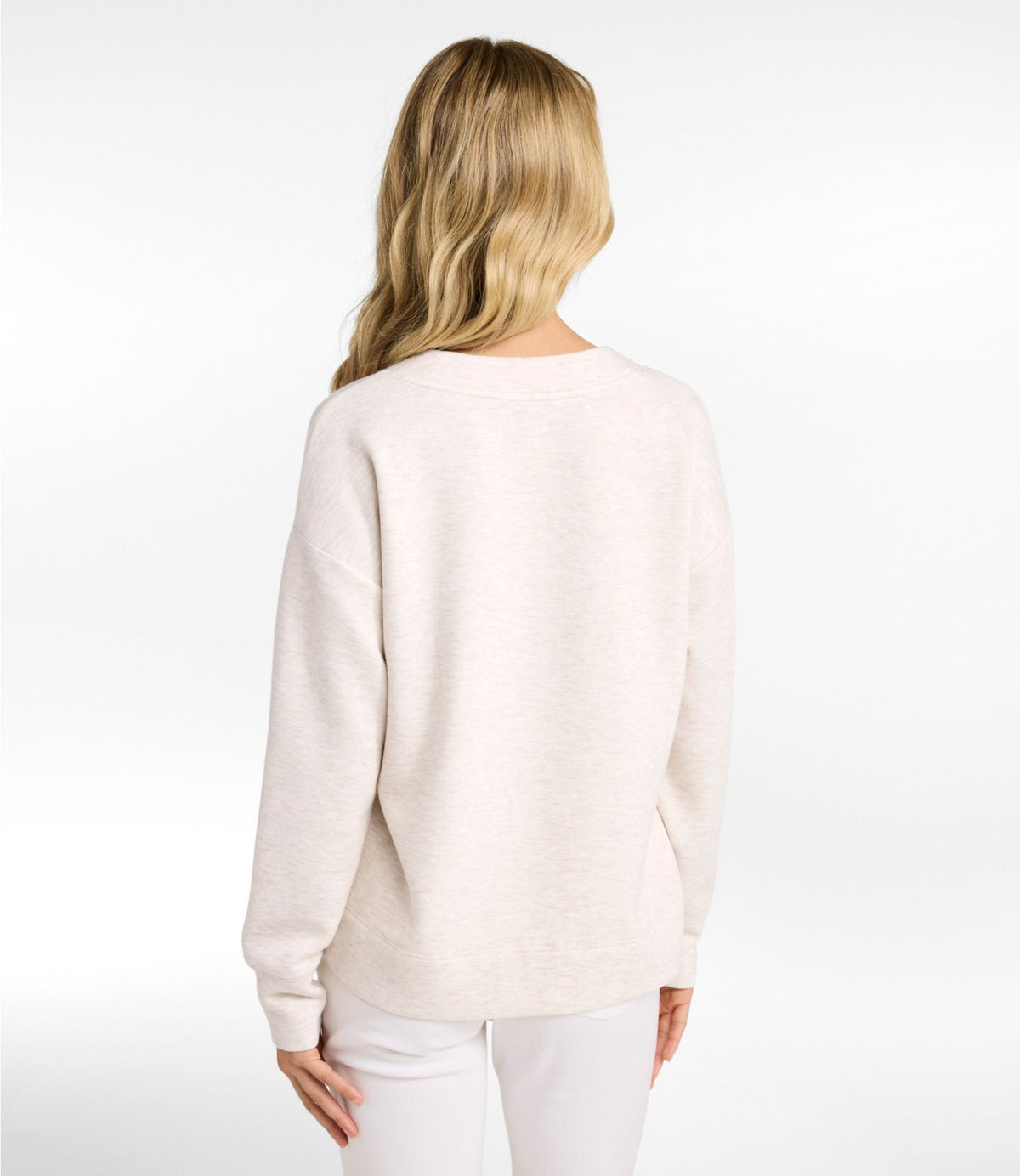 L.L.Bean Women's L.L.Bean CloudSoft Splitneck Pullover Classic Navy