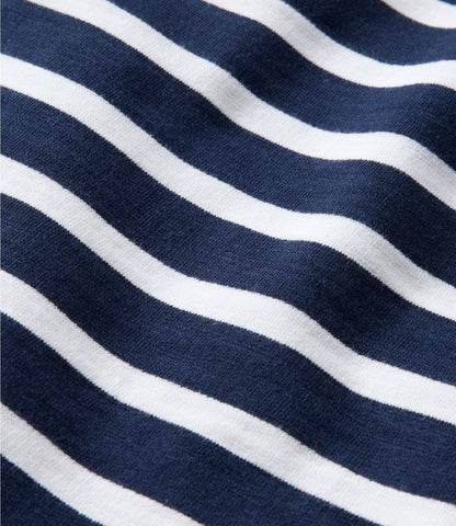 L.L.Bean Women's Peaks Island Button Mockneck, Stripe