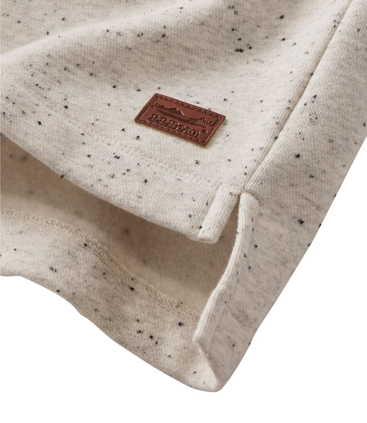 L.L.Bean Women's Double L Soft Donegal Sweatshirt, Funnelneck Deepest Brown Donegal