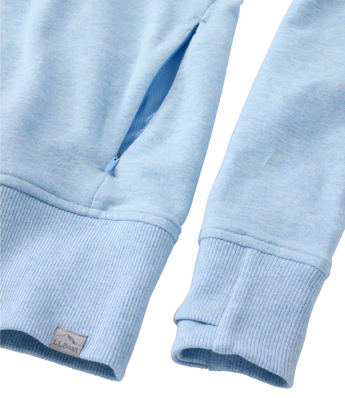L.L.Bean Women's L.L.Bean Cozy Pullover, Quarter-Zip Adobe Rose Heather