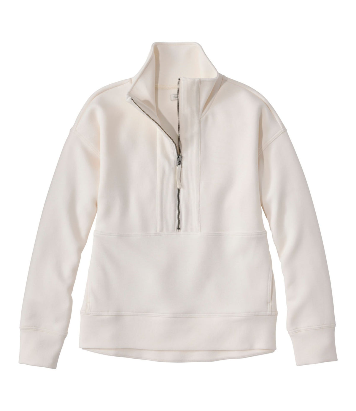 L.L.Bean Women's L.L.Bean CloudSoft Top, Half-Zip Pullover Bone