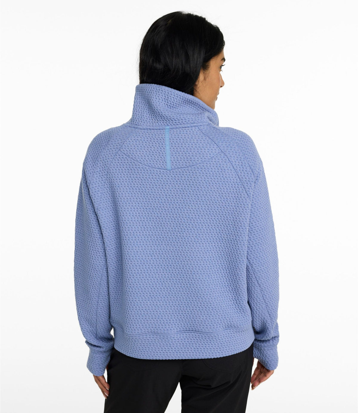L.L.Bean Women's Ridgeknit Half-Zip Pullover, Oversized Deep Lake