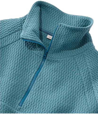 L.L.Bean Women's Ridgeknit Half-Zip Pullover, Oversized Deep Lake