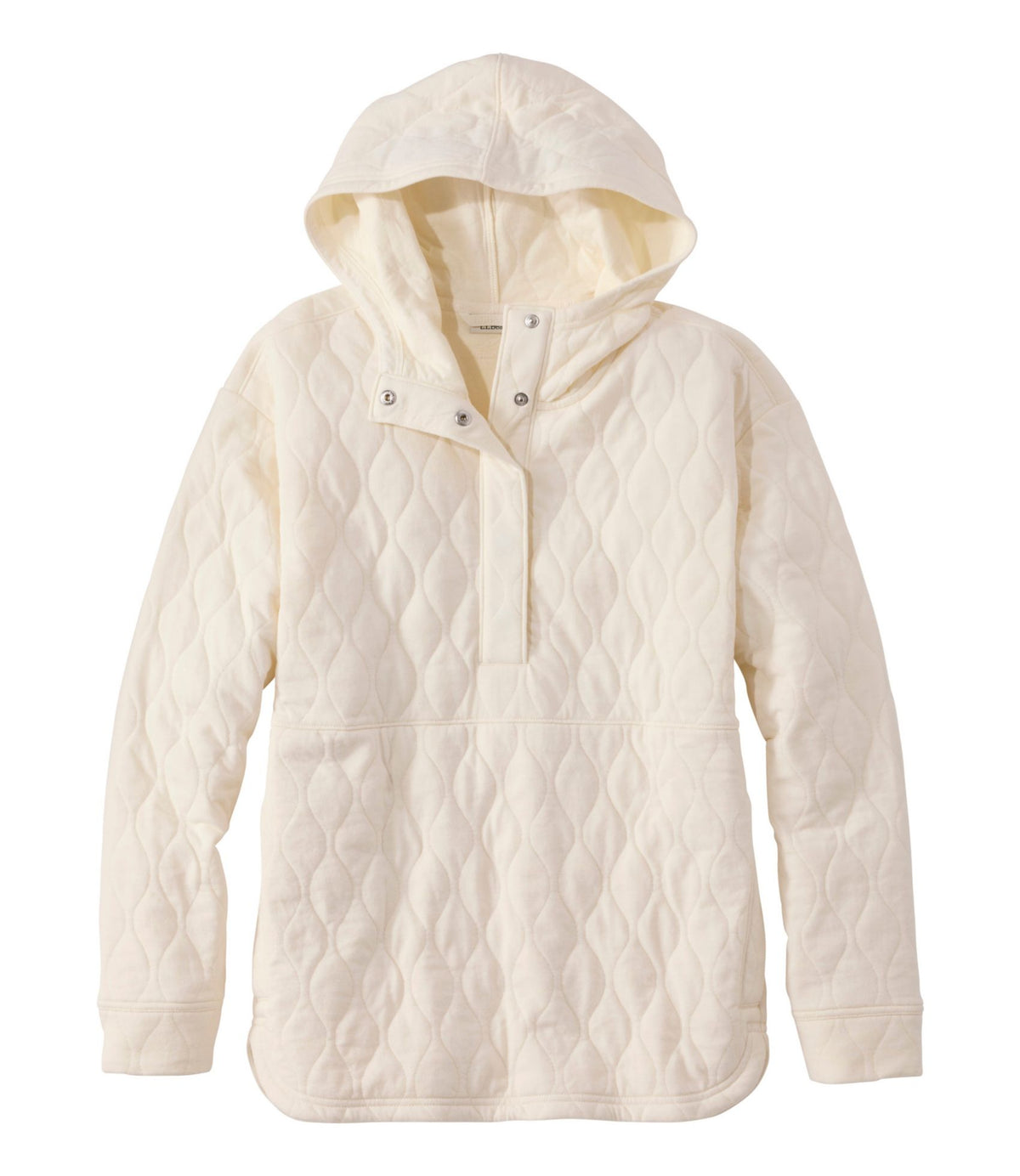 L.L.Bean Women's VentureSoft Quilted Hooded Pullover Bone