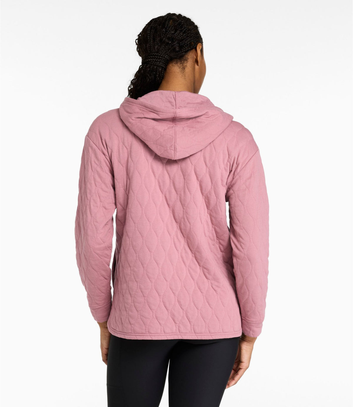 L.L.Bean Women's VentureSoft Quilted Hooded Pullover Bone