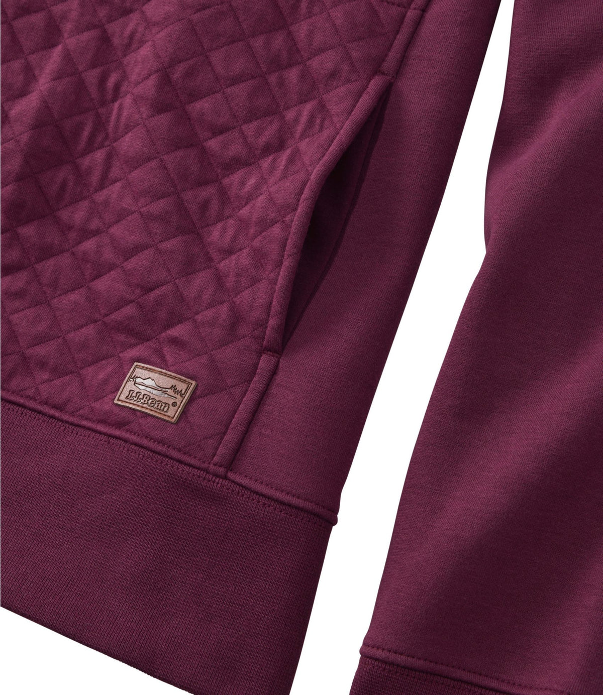 L.L.Bean Women's Quilted Quarter-Zip Pullover Classic Navy
