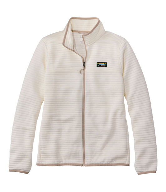 L.L.Bean Women's Airlight Knit Full-Zip Bone Heather