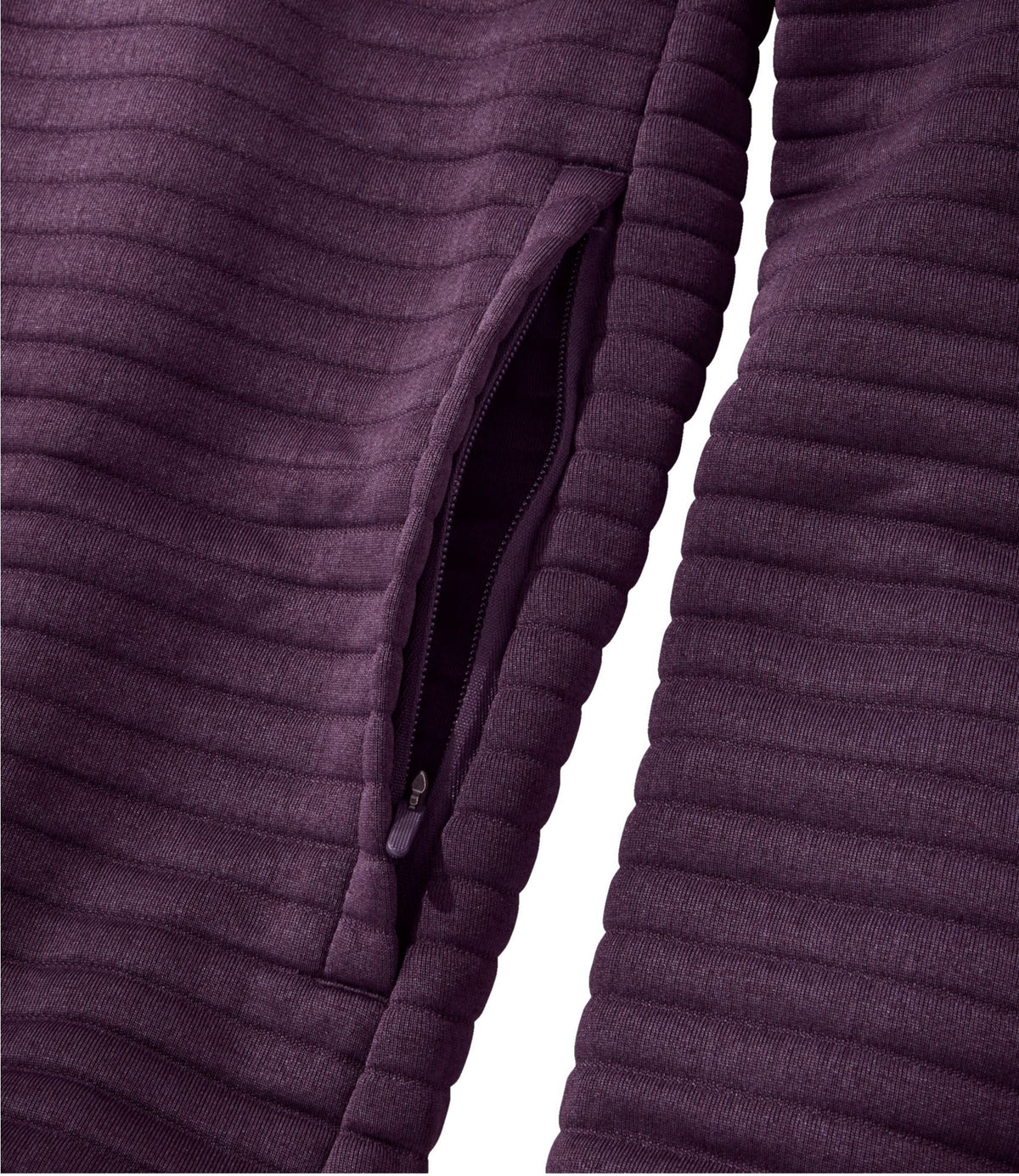 L.L.Bean Women's Airlight Knit Full-Zip Bone Heather