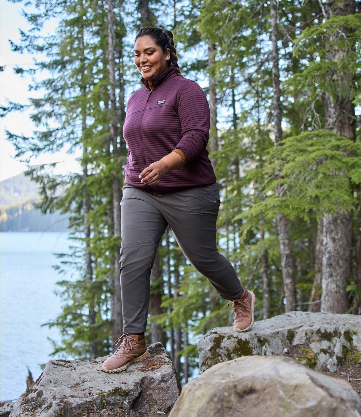 L.L.Bean Women's Airlight Knit Full-Zip Bone Heather