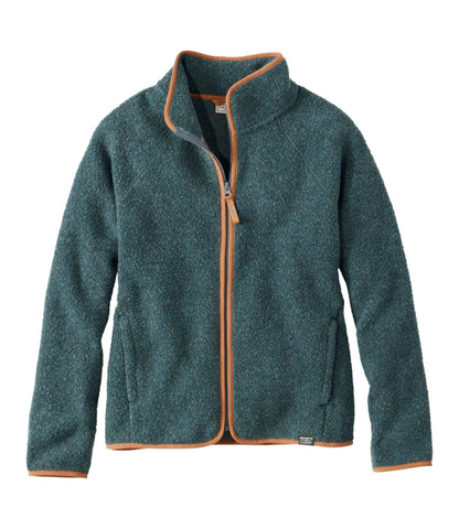 L.L.Bean Women's All Season Wool Fleece Full-Zip Jacket Balsam