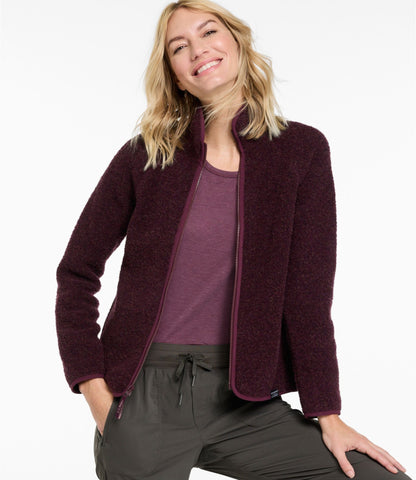 L.L.Bean Women's All Season Wool Fleece Full-Zip Jacket Balsam