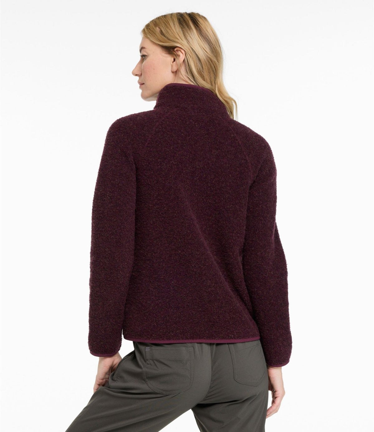 L.L.Bean Women's All Season Wool Fleece Full-Zip Jacket Balsam