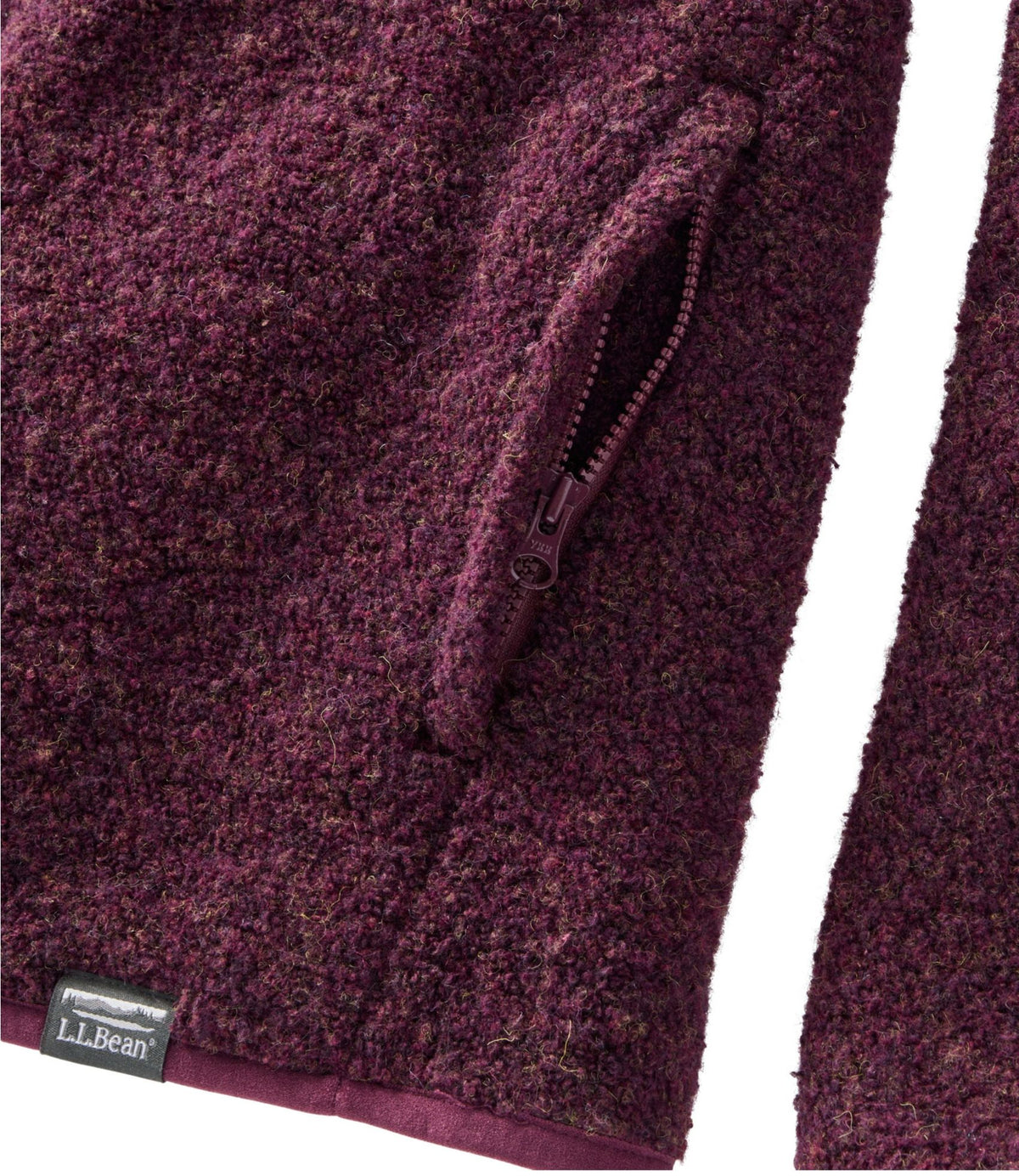 L.L.Bean Women's All Season Wool Fleece Full-Zip Jacket Balsam