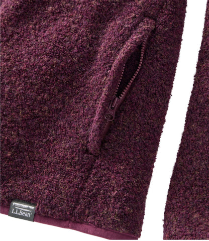 L.L.Bean Women's All Season Wool Fleece Full-Zip Jacket Balsam