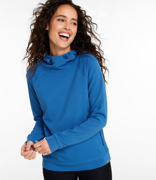 L.L.Bean Women's VentureStretch Ottoman-Rib Hoodie