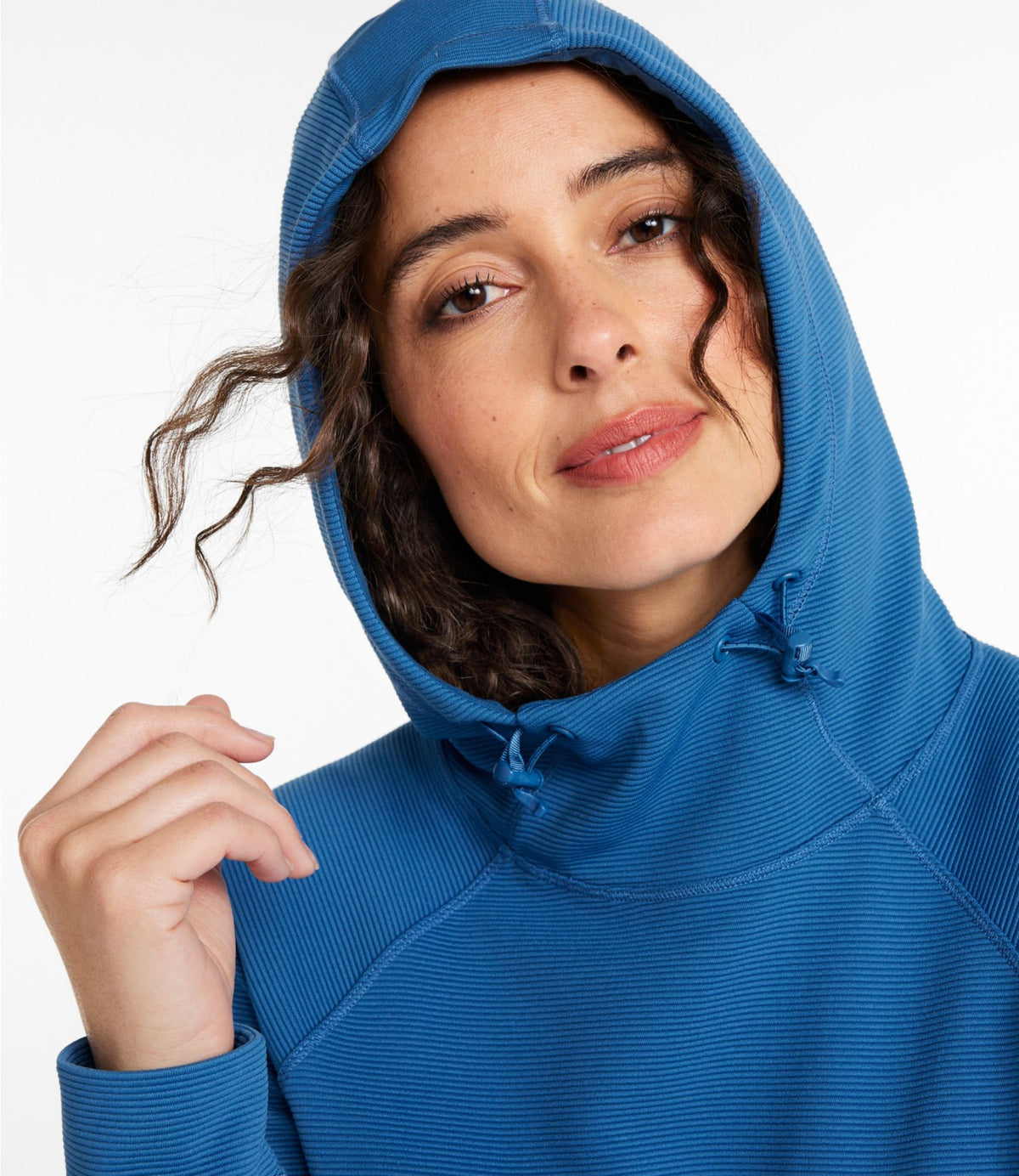 L.L.Bean Women's VentureStretch Ottoman-Rib Hoodie