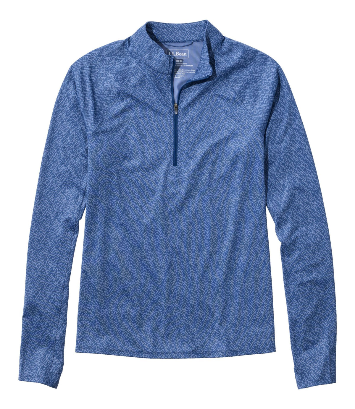 L.L.Bean Women's Access Trail Pullover, Long-Sleeve Quarter-Zip Print