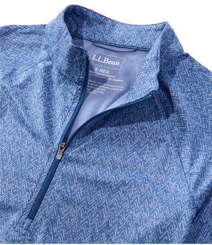L.L.Bean Women's Access Trail Pullover, Long-Sleeve Quarter-Zip Print