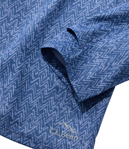 L.L.Bean Women's Access Trail Pullover, Long-Sleeve Quarter-Zip Print