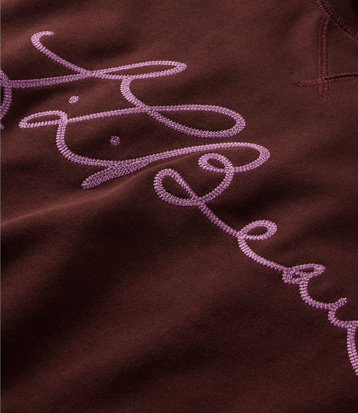 L.L.Bean Signature Camp Sweatshirt, Mockneck Logo Currant Logo