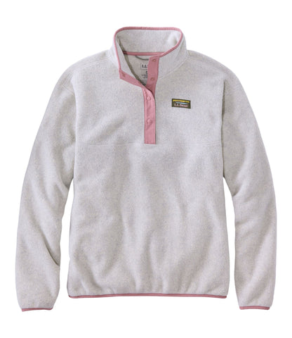 L.L.Bean Women's Mountain Classic Fleece Pullover Clay Heather