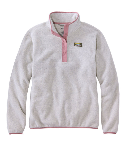 L.L.Bean Women's Mountain Classic Fleece Pullover Clay Heather