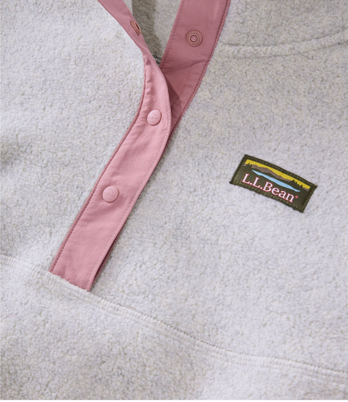 L.L.Bean Women's Mountain Classic Fleece Pullover Clay Heather