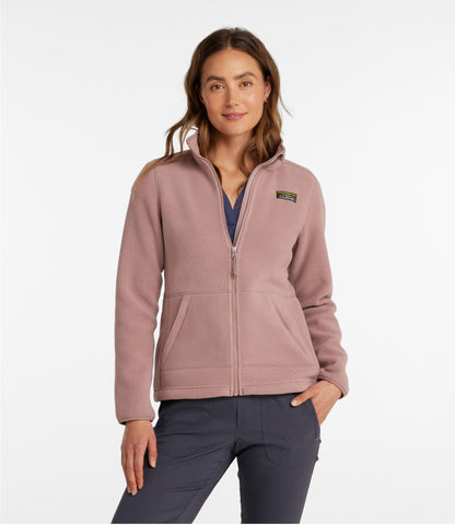 L.L.Bean Women's Mountain Classic Fleece Jacket Mauve Taupe