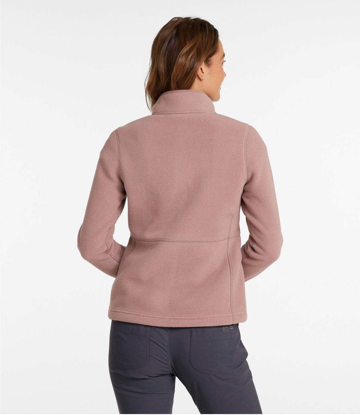 L.L.Bean Women's Mountain Classic Fleece Jacket Mauve Taupe