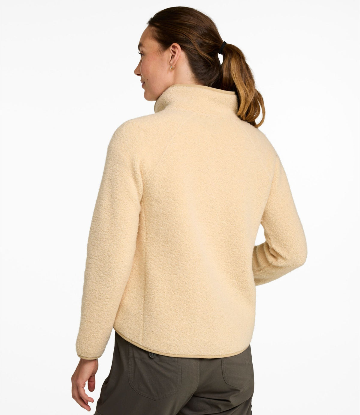 L.L.Bean Women's All Season Wool Fleece Pullover Balsam