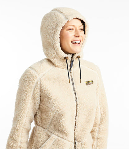 L.L.Bean Women's Mountain Pile Fleece Coat Alloy Gray
