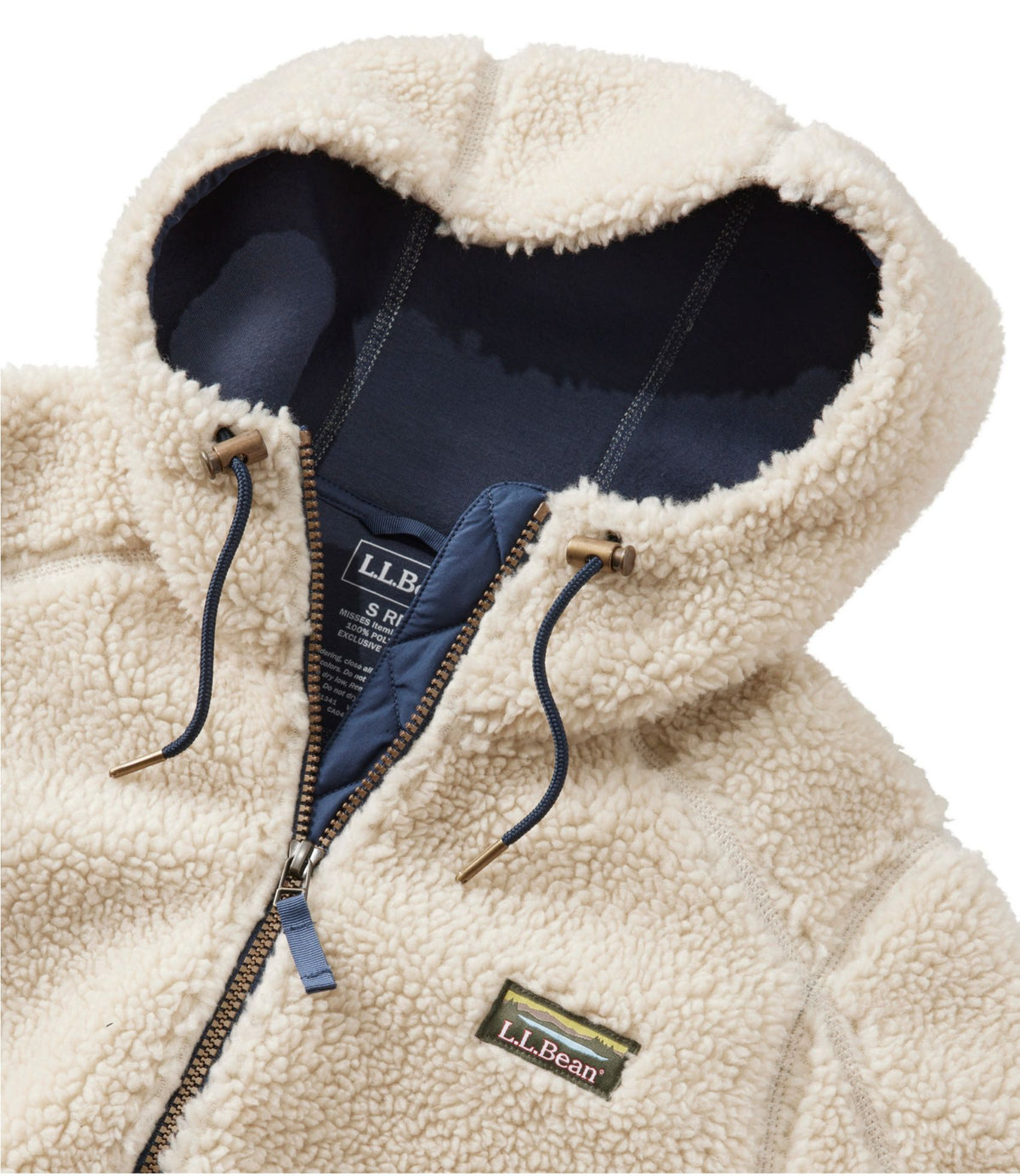 L.L.Bean Women's Mountain Pile Fleece Coat Alloy Gray