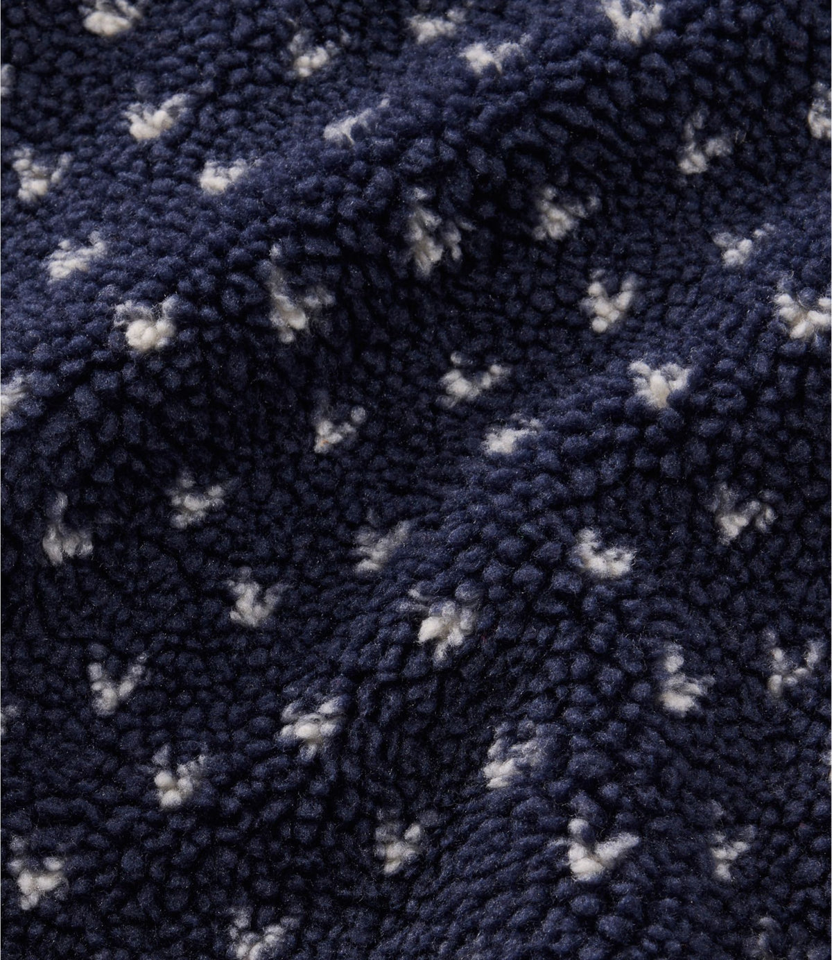 L.L.Bean Women's Bean's Sherpa Fleece Jacket, Print Fig Birdseye