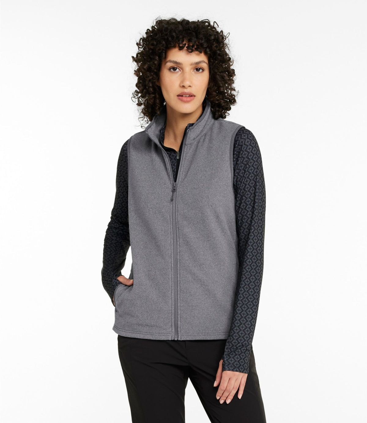 L.L.Bean Women's All Season Access Fleece Vest Classic Navy