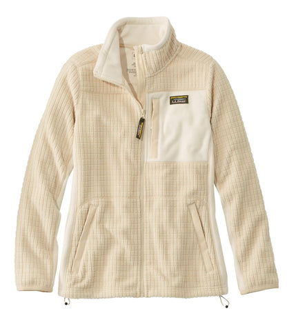 L.L.Bean Women's Mountain Classic Windproof Fleece Jacket Natural/Bone