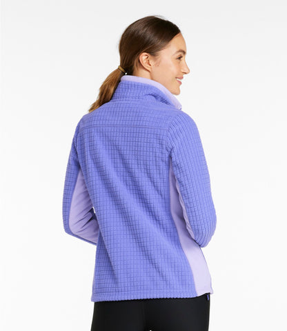 L.L.Bean Women's Mountain Classic Windproof Fleece Jacket Natural/Bone