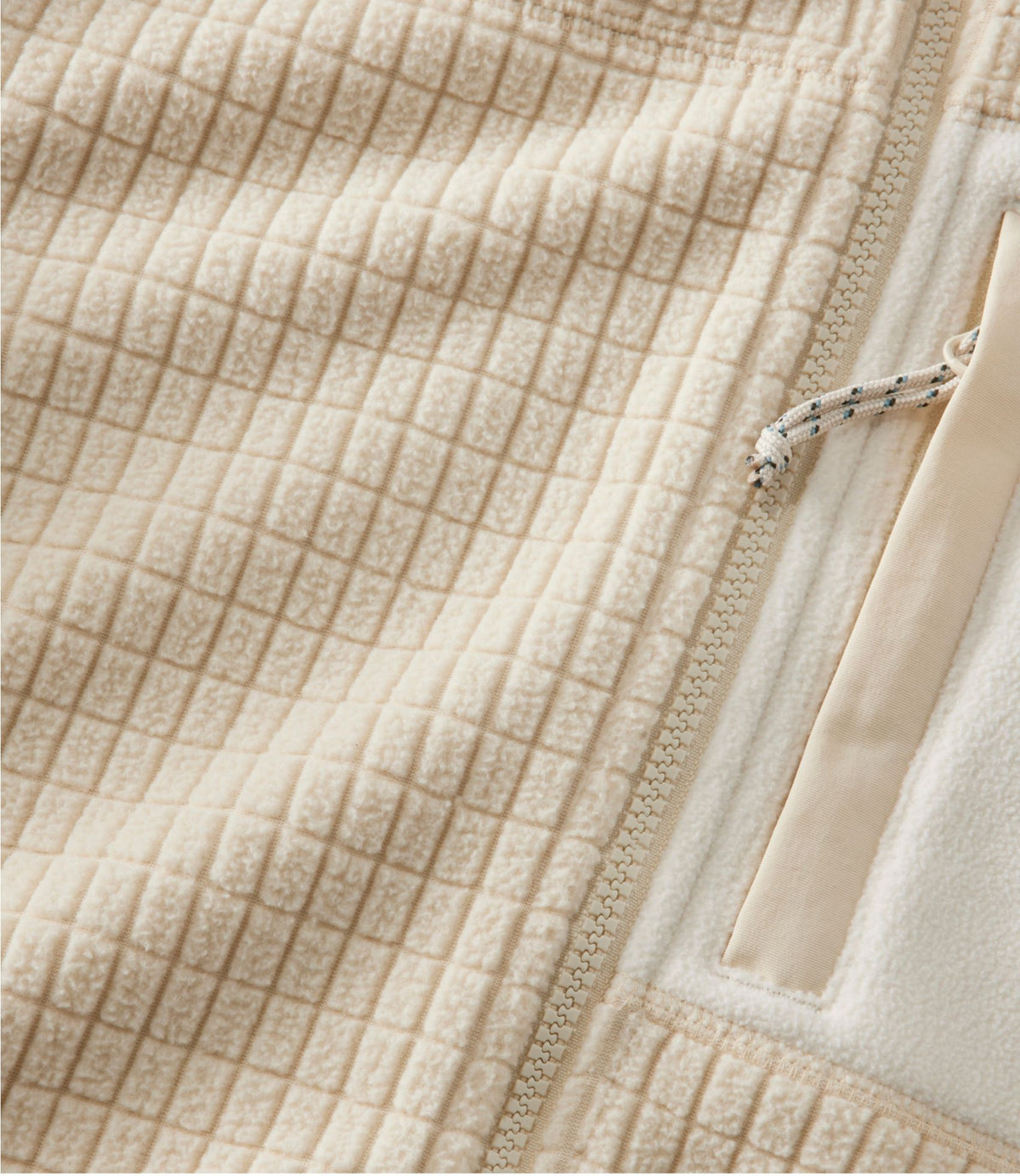 L.L.Bean Women's Mountain Classic Windproof Fleece Jacket Natural/Bone