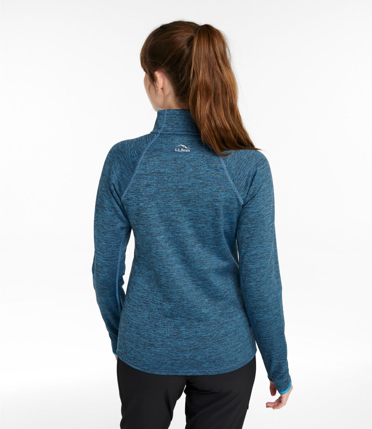 L.L.Bean Women's Primaloft ThermaStretch Fleece 1/4 Zip Pullover