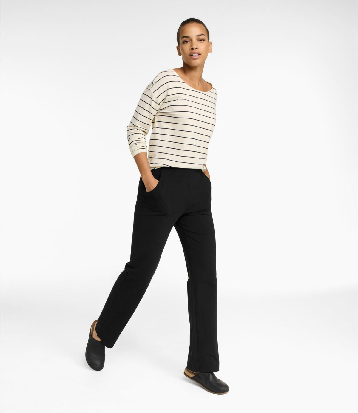 L.L.Bean Women's Perfect Fit Pants, Straight-Leg Classic Navy