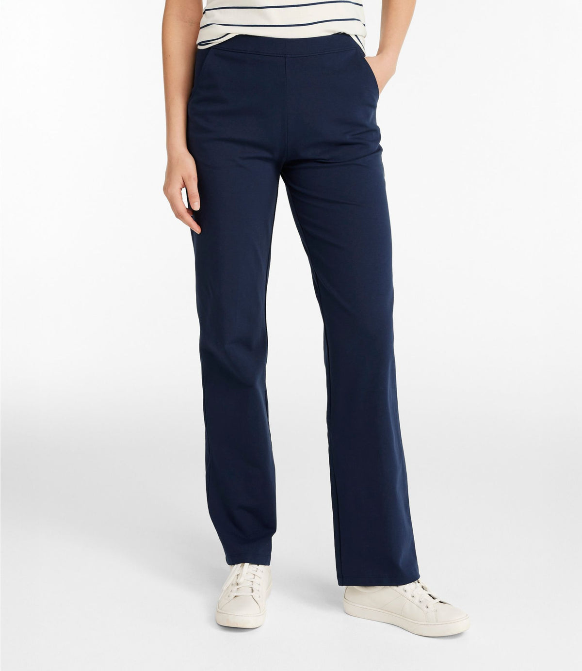 L.L.Bean Women's Perfect Fit Pants, Straight-Leg Classic Navy