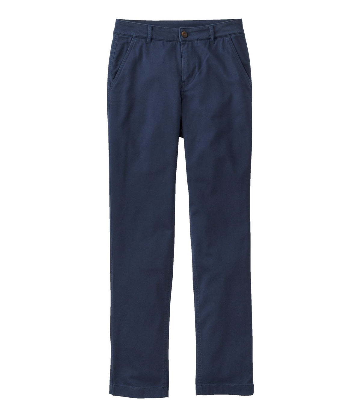 L.L.Bean Women's Comfort Stretch Pants, Mid-Rise Straight-Leg Chino Classic Navy