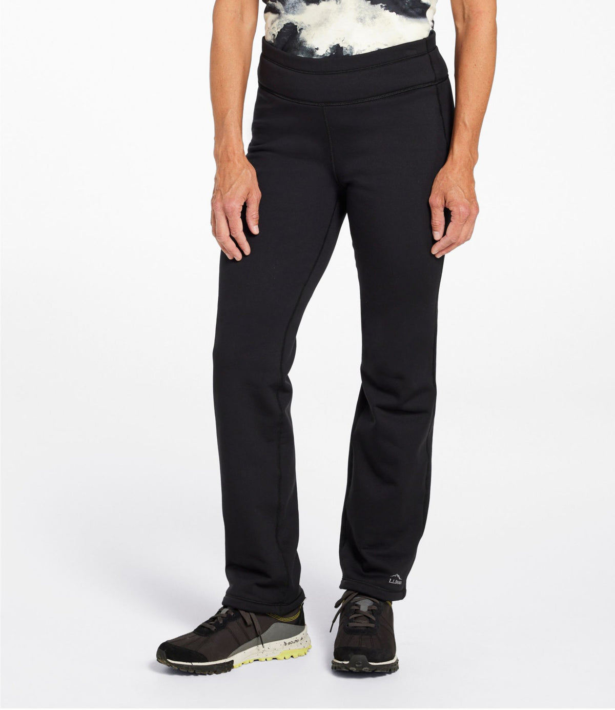 L.L.Bean Women's PrimaLoft ThermaStretch Fleece Pants, Mid-Rise Straight-Leg Nautical Navy