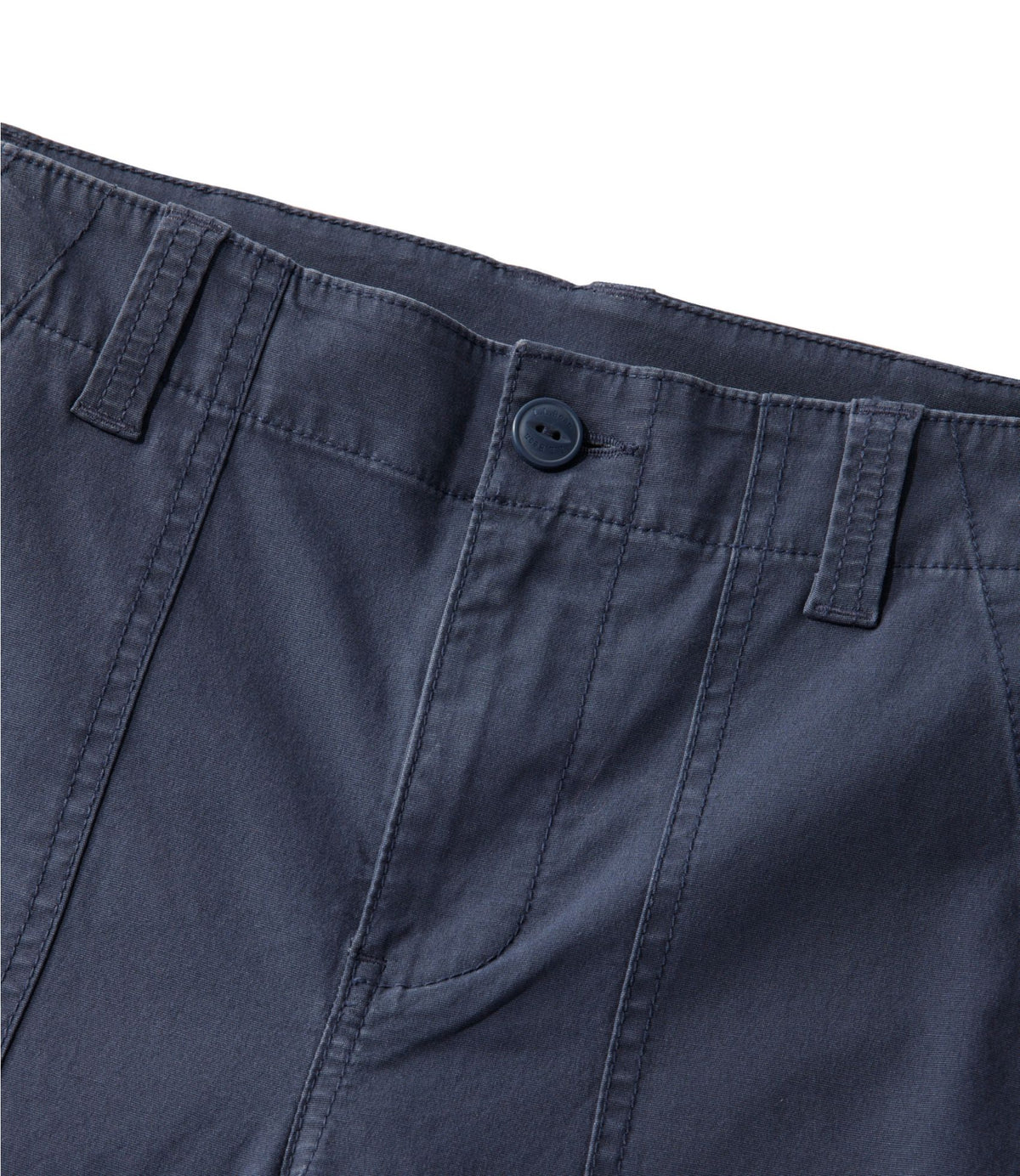 L.L.Bean Women's 207 Vintage Cotton Canvas Pants, High-Rise Wide-Leg Carbon Navy