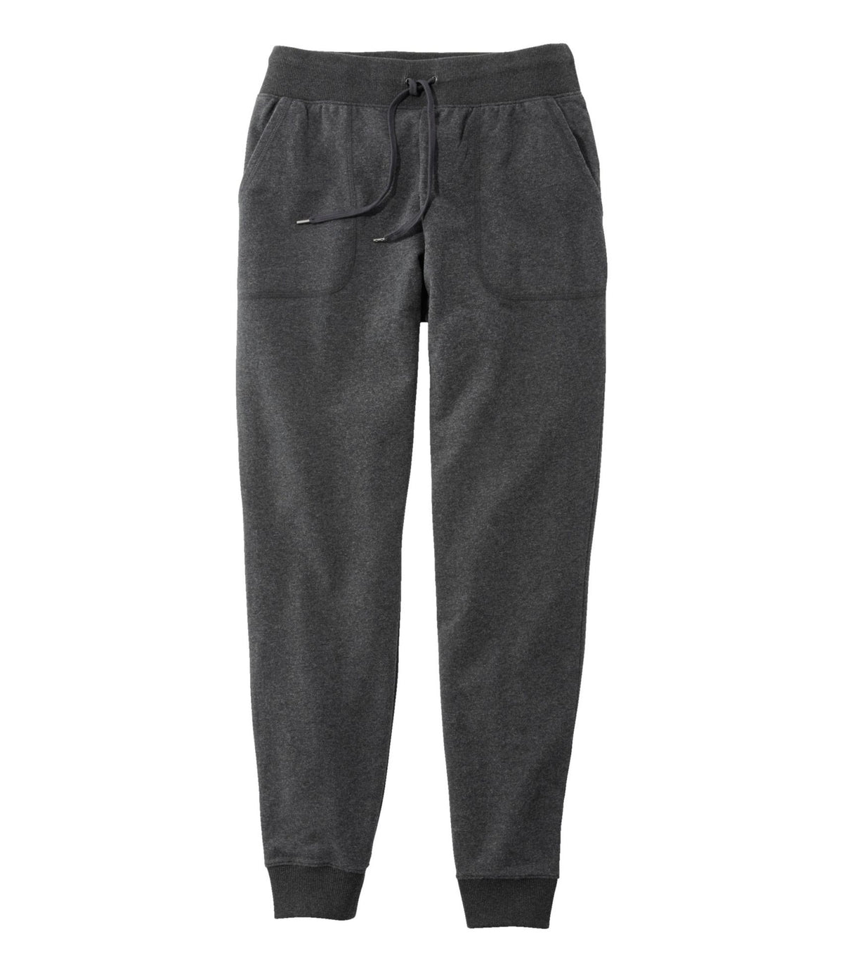 L.L.Bean Women's Ultrasoft Sweats, Drawstring Jogger Charcoal Heather