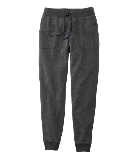 L.L.Bean Women's Ultrasoft Sweats, Drawstring Jogger Charcoal Heather