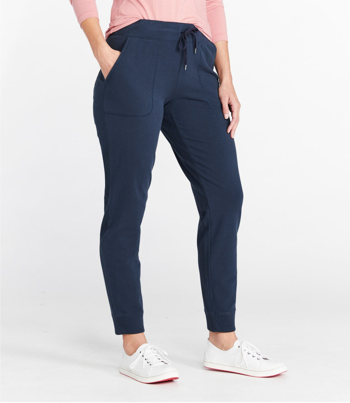 L.L.Bean Women's Ultrasoft Sweats, Drawstring Jogger Charcoal Heather