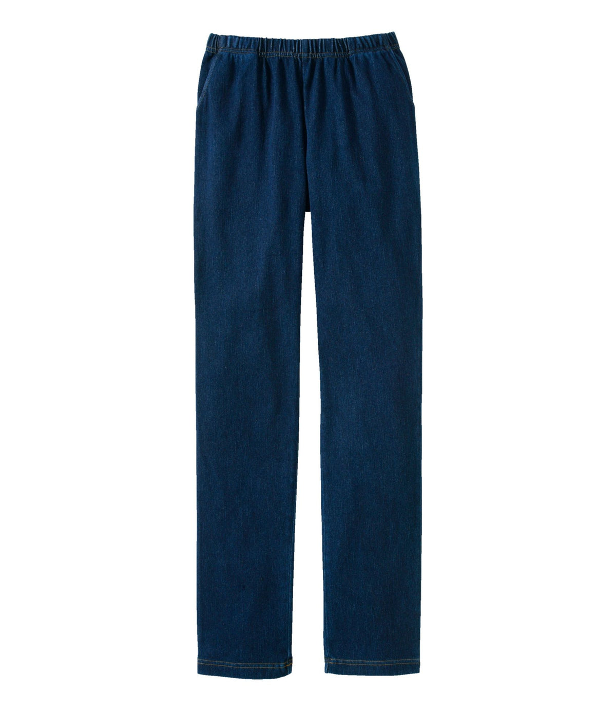 L.L.Bean Women's Perfect Fit Pants, Denim Original Tapered Leg Indigo Denim